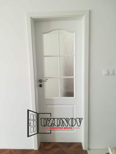Интериорна врата Classic модел 3 бяла с остъкление в София