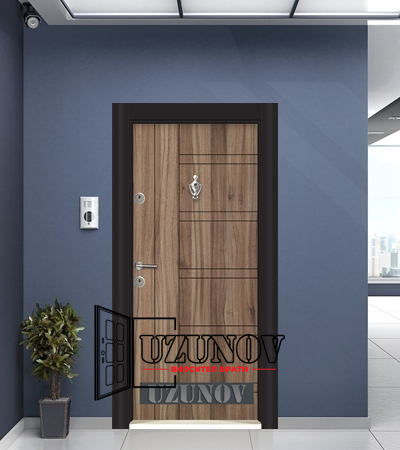 Врата Паркдоор SL 101 Спарта орех