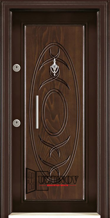 KR 2350 Блиндирана врата Kartal Класик Рустик ОрехKR2350