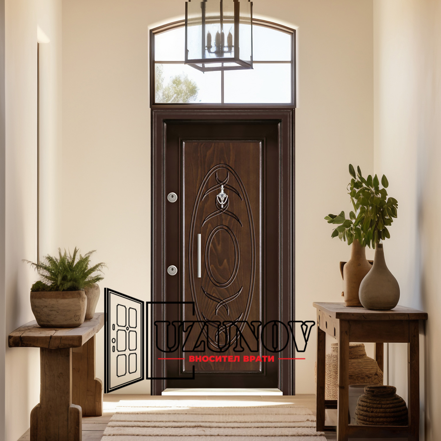 KR-2350 Блиндирана врата Kartal Класик Рустик ОрехKR2350