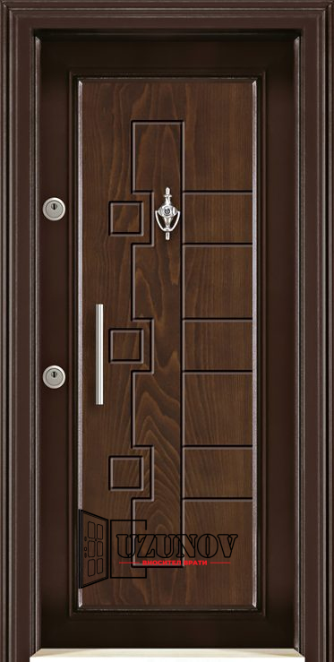 KR 2352 Блиндирана врата Kartal Класик Рустик ОрехKR2352