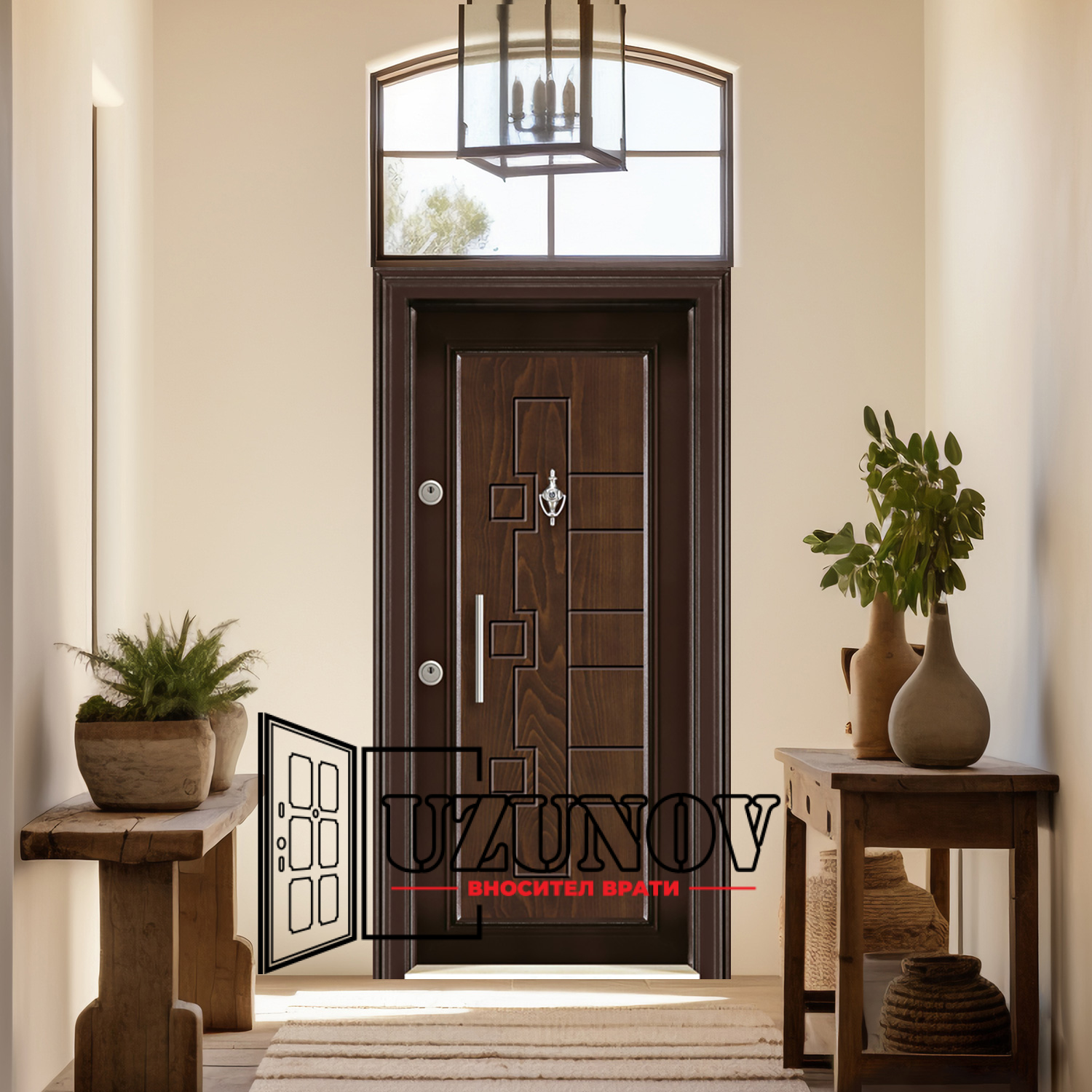 KR-2352 Блиндирана врата Kartal Класик Рустик ОрехKR2352