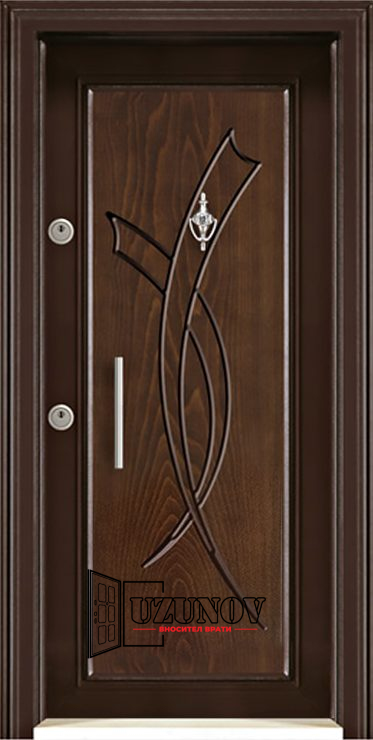 KR 2355 Блиндирана врата Kartal Класик Рустик ОрехKR2355