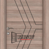 Интериорна Фрезована врата F37