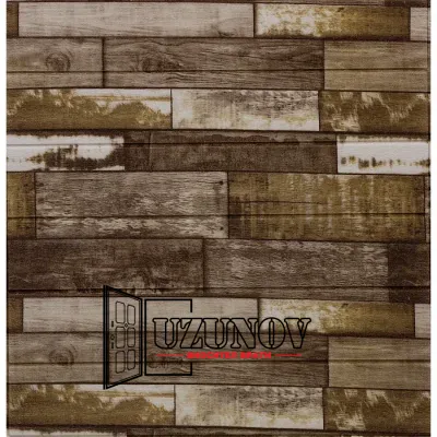 Топлоизолационно самозалепващо пано Wood Grain 70x70x0.6 сm Шарени дъски MS-2