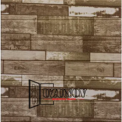 Топлоизолационно самозалепващо пано Wood Grain 70x70x0.6 сm Шарени дъски MS-3
