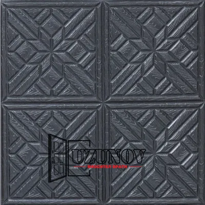 Топлоизолационно самозалепващо пано Square Wood Pattern 60x60x0.8 сm сиво
