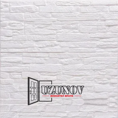 Топлоизолационно самозалепващо пано Cultural Stone A 70x60x0.4см бяло