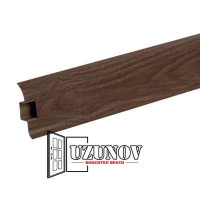 PVC Перваз 55/292 с кабел канал Ideal Optima Милански Орех 2.5м