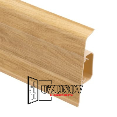PVC перваз с кабелен канал SG56/F4, Кралски дъб, 2.5 м