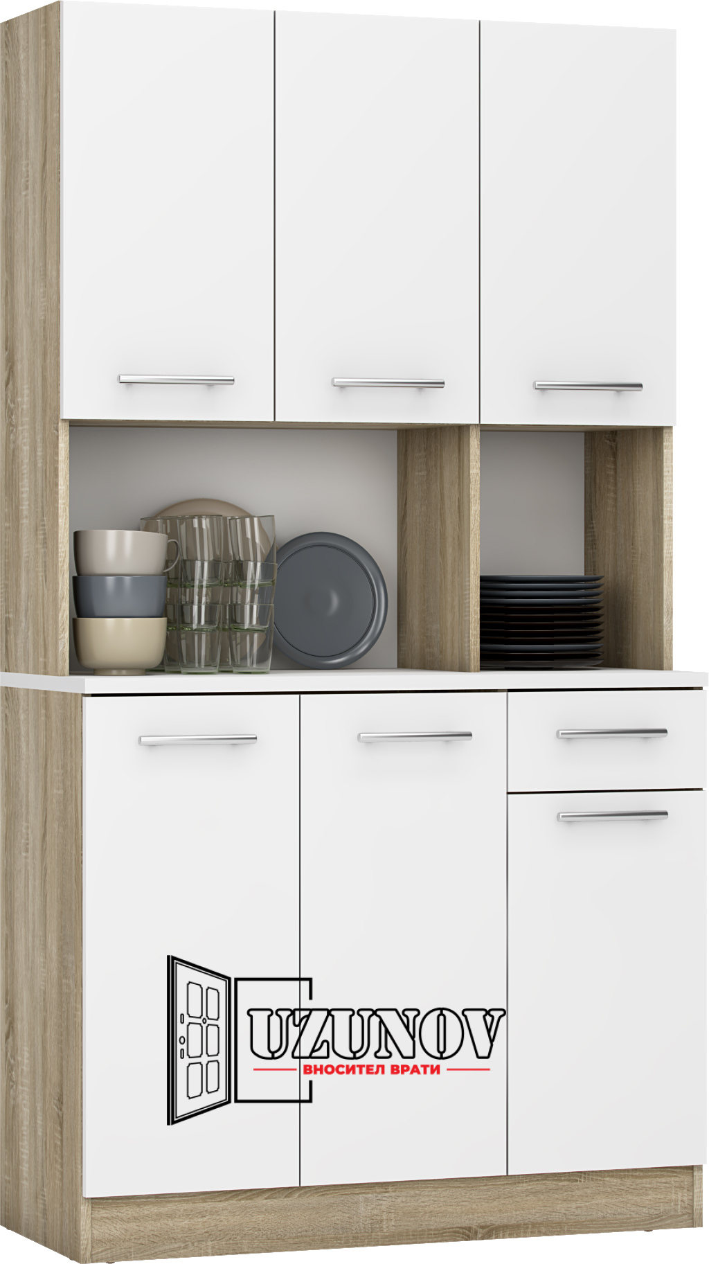 Bufet_Palmer_Oak_Sonoma_White